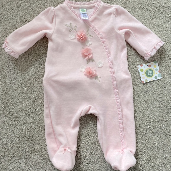 Little Me Light Pink Baby Onesie, NWT - Picture 1 of 2